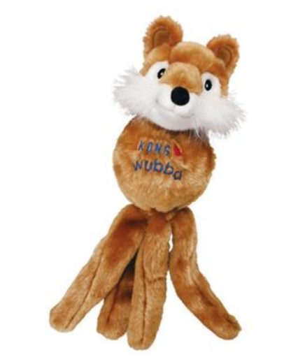 Hračka Kong Dog Wubba Friends (medveď - líška - zajac), pískacia, vinyl, L KONG www.bohre.sk