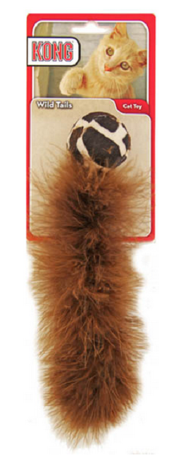 Hračka pre mačky Kong Cat Active Wild Tails Assorted Chvost s loptičkou KONG www.bohre.sk