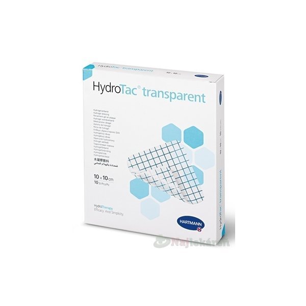 HydroTac transparent Comfort Krytie na rany hydrogélový obväz 10 ks Hartmann www.bohre.sk