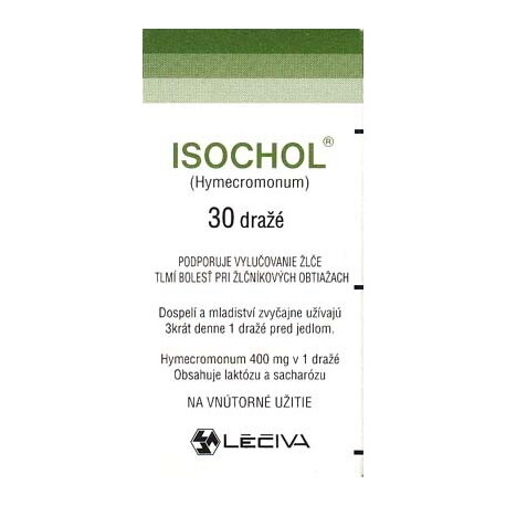 ISOCHOL 400 mg 30 kusov ISOCHOL www.bohre.sk