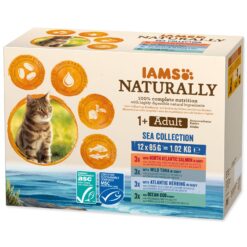 Iams Naturally Cat Adult Sea Collection 12 x 85 g IAMS www.bohre.sk