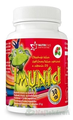 Imuníci Hlíva ústřičná s vit.D pro děti tabliet 30 NUTRICIUS www.bohre.sk