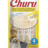 Inaba Churu cat snack kura, syr a hovädzie príchuťou 4 x 14 g INABA www.bohre.sk