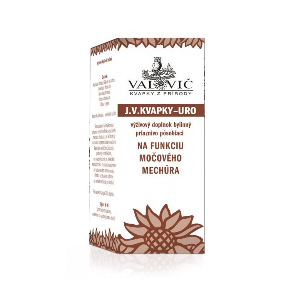 J.V.KVAPKY - URO na funkciu močového mechúra 50 ml Valovič www.bohre.sk