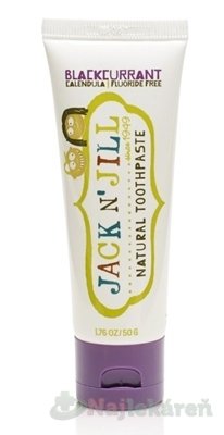 JACK N´JILL Prírodná zubná pasta pre deti, príchuť ČIERNA RÍBEZĽA 1x50 g Jack N' Jill www.bohre.sk