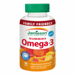 JAMIESON Omega-3 gummies želatínové pastilky mix ovocných príchutí 90 ks JAMIESON www.bohre.sk