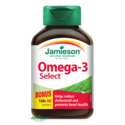JAMIESON Omega-3 select 1000 mg 150 + 50 kapsúl ZADARMO JAMIESON www.bohre.sk