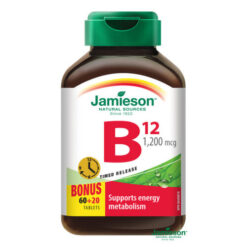 JAMIESON Vitamín B12 s postupným uvoľňovaním 60 + 20 tabliet ZADARMO JAMIESON www.bohre.sk