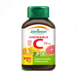 JAMIESON Vitamín C 500 mg s príchuťou citrusové ovocie 120 tabliet JAMIESON www.bohre.sk