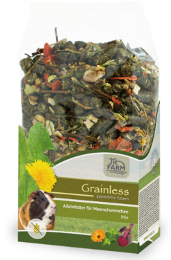 JR FARM Grainless Mix kompletné bezobilninové krmivo pre morčatá 650g JR Farm www.bohre.sk