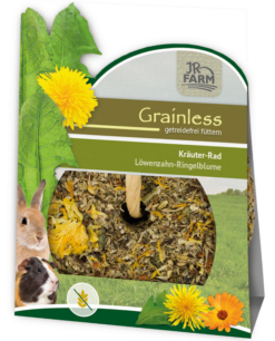 JR FARM Grainless koliesko pre hlodavce - púpava a nechtík 140g JR Farm www.bohre.sk