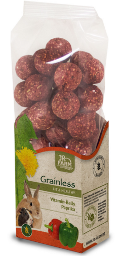 JR Farm Grainless vitamínové paprikové guličky pre hlodavce 150g JR Farm www.bohre.sk