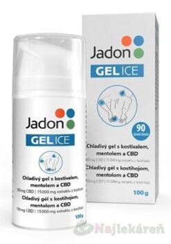 Jadon GEL ICE chladivý gél s kostihojom, mentolom a CBD 100 g Jadon www.bohre.sk