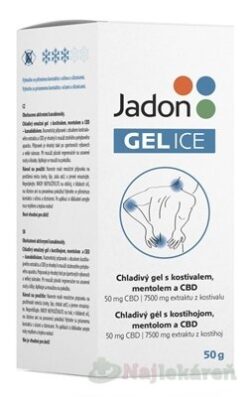 Jadon Gel Ice chladivý gél s kostihojom, mentolom a CBD 50 g Jadon www.bohre.sk