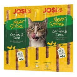JosiCat Cat Meat Sticks Chicken&Duck maškrta pre mačky 7x5g Josera www.bohre.sk