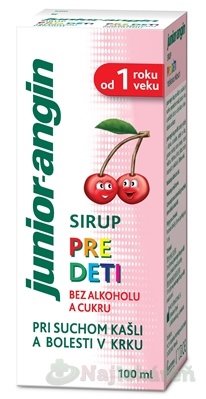 Junior angin sirup 100 ml Junior-angin www.bohre.sk