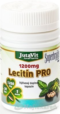 JutaVit Lecitin Pro 30 kapsúl Jutavit www.bohre.sk