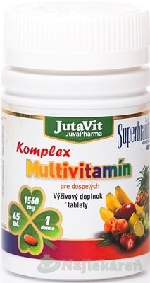 JutaVit Multivitamín Komplex pre dospelých, 45 tbl Jutavit www.bohre.sk