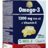 JutaVit Omega-3 1200 rybí olej + vitamín E inov.2021 100 ks Jutavit www.bohre.sk