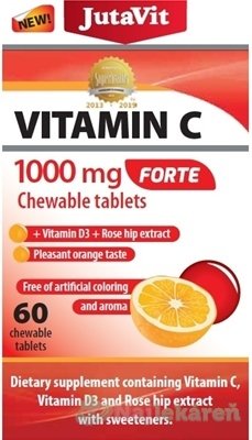 JutaVit Vitamín C 1000 mg FORTE, 60 ks Jutavit www.bohre.sk