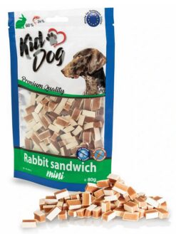 KIDDOG MINI králičí sendvič 80 g KID DOG www.bohre.sk