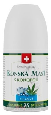 KONSKÁ MASŤ S KONOPOU chladivá na bolesť roll-on 90 ml Herbamedicus www.bohre.sk