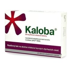 Kaloba 20mg proti nachladnutiu a kašľu 21 tbl Kaloba www.bohre.sk