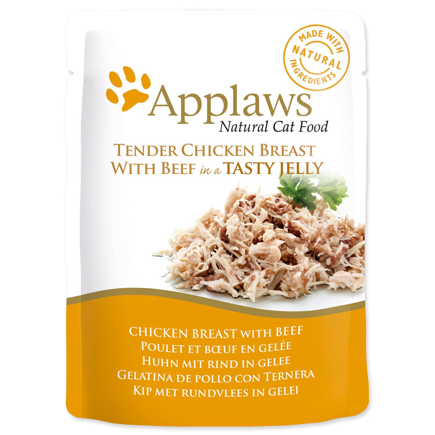 Kapsička APPLAWS Cat Pouch Chicken with Beef in Jelly 70g APPLAWS www.bohre.sk