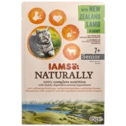 Kapsička IAMS Naturally Senior jahňacie v omáčke 85g IAMS www.bohre.sk