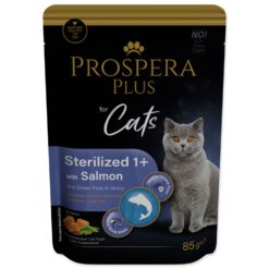 Kapsička Prospera Plus Sterelized 1+, Salmon, Peas 85g PROSPERA www.bohre.sk