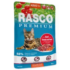 Kapsička Rasco Premium Adult hovädzie s rajčinami a bylinkami 85g RASCO PREMIUM www.bohre.sk