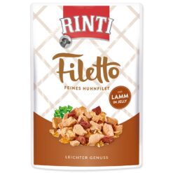Kapsička Rinti Filetto Adult kura a jahňa v želé 100g RINTI www.bohre.sk