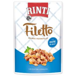 Kapsička Rinti Filetto Adult kura a kačka v želé 100g RINTI www.bohre.sk