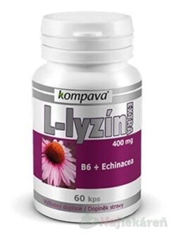 Kompava L-Lyzín Extra 400 mg 60 kapsúl Kompava www.bohre.sk