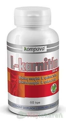 Kompava L-karnitín 60 kapsúl Kompava www.bohre.sk