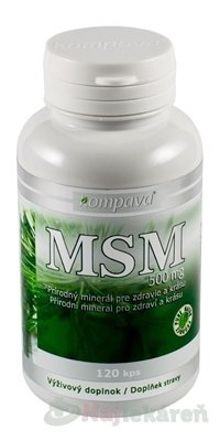 Kompava MSM 500 mg 120 kapsúl Kompava www.bohre.sk