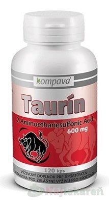 Kompava Taurín 600 120 tabliet Kompava www.bohre.sk