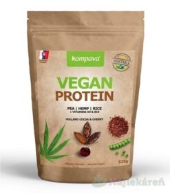 Kompava VEGAN PROTEIN  čokoláda a višňa 525 g Kompava www.bohre.sk
