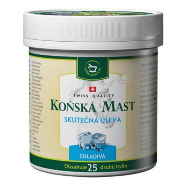 Konská masť chladivá na bolesti kĺbov, svalov a kostí 250 ml Herbamedicus www.bohre.sk