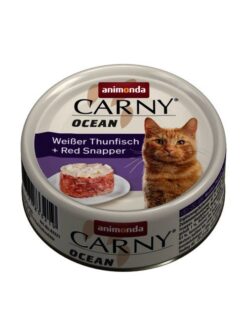 Konz.CARNY OCEAN 80g - tuniak + chnapal cervený  www.bohre.sk