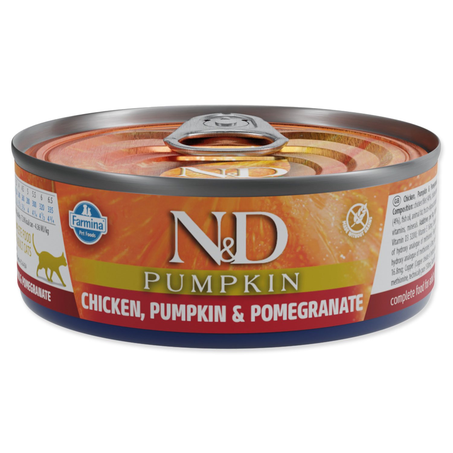 Konzerva N&D Cat Chicken, Pumpkin & Pomegranate 70g N&D www.bohre.sk
