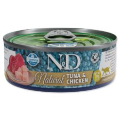 Konzerva N&D Cat Natural Tuna & Chicken 70g N&D www.bohre.sk