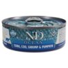 Konzerva N&D Cat Ocean Tuna, Cod, Shrimp & Pumpkin 70g N&D www.bohre.sk
