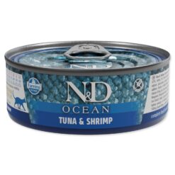 Konzerva N&D Cat Ocean Tuna & Shrimp 70g N&D www.bohre.sk