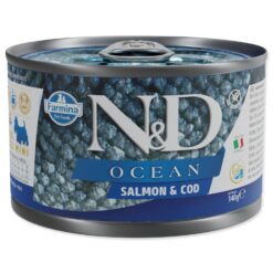 Konzerva N&D Dog Ocean Salmon & Codfish 140g N&D www.bohre.sk