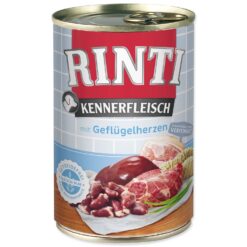 Konzerva Rinti Kennerfleisch Adult hydinové srdce 400g RINTI www.bohre.sk
