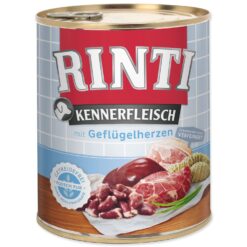 Konzerva Rinti Kennerfleisch Adult hydinové srdce 800g RINTI www.bohre.sk