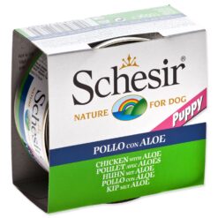 Konzerva SCHESIR Puppy kura s Aloe 150g SCHESIR www.bohre.sk