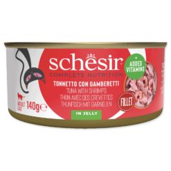 Konzerva SCHESIR tuniak a krevety v želé 140g STUZZY www.bohre.sk