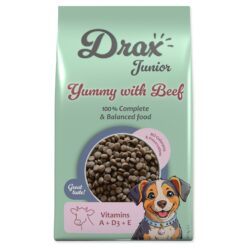 Krmivo Drax Junior s hovädzím mäsom 10kg Drax www.bohre.sk